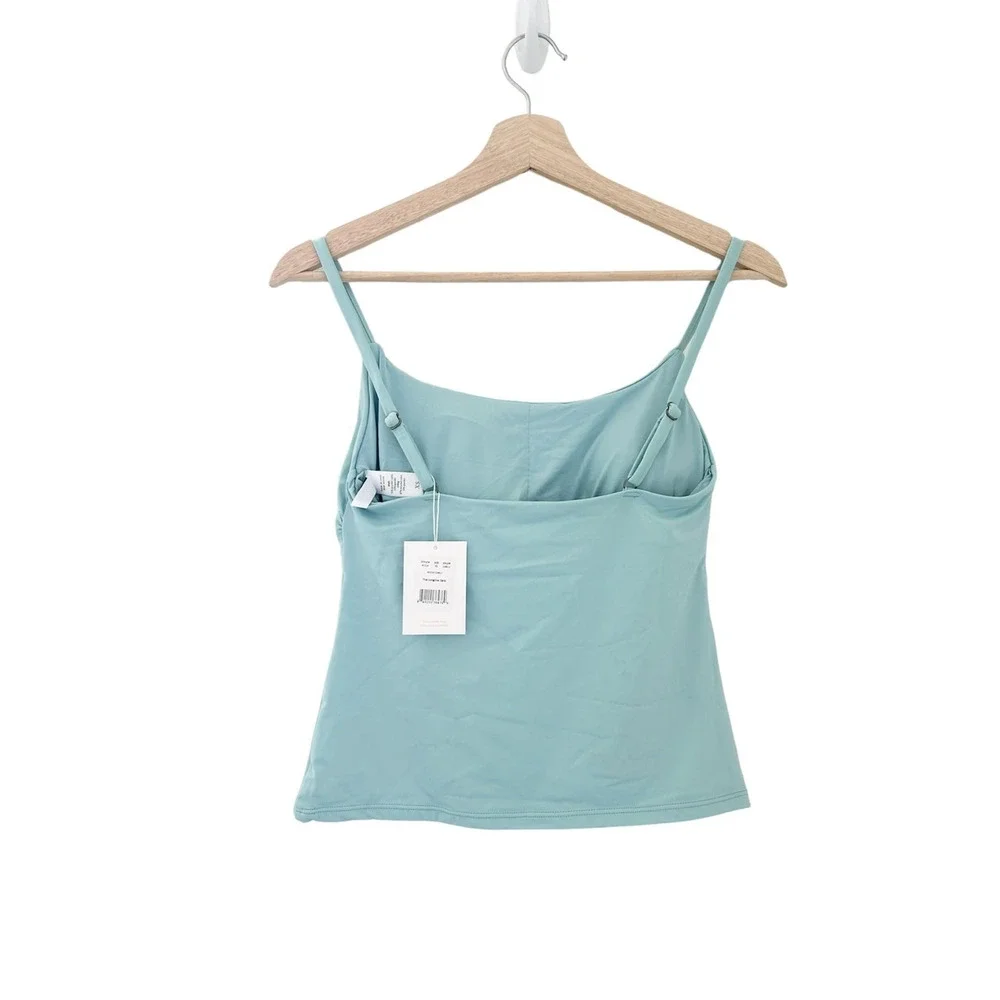 Andie Swim The Longline Tank in Cabana Blue M NWT